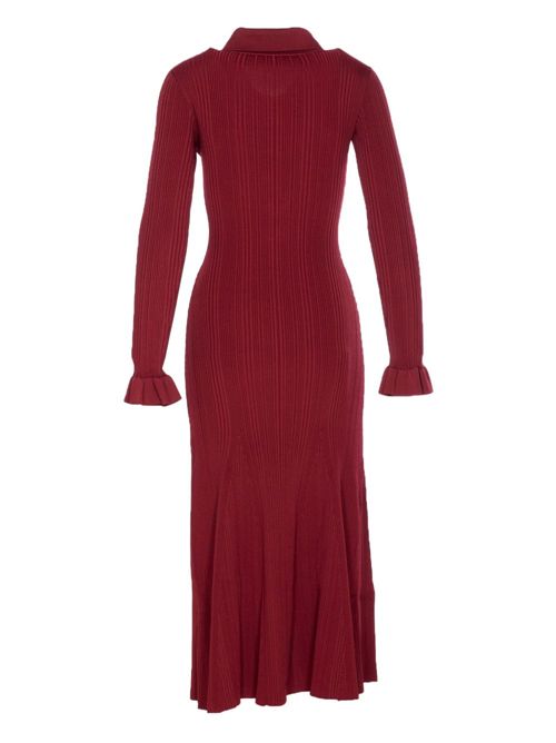 Abito Midi SELF PORTRAIT | AW25008MABURGUNDY